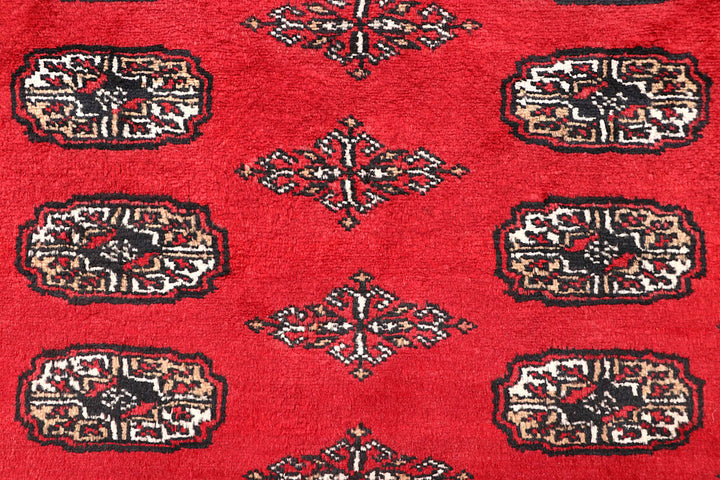 Red Bokhara 4' 2 x 5' 9 - No. 60901 - ALRUG Rug Store