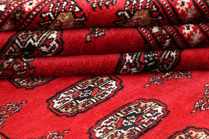 Red Bokhara 4' 2 x 5' 9 - No. 60901 - ALRUG Rug Store