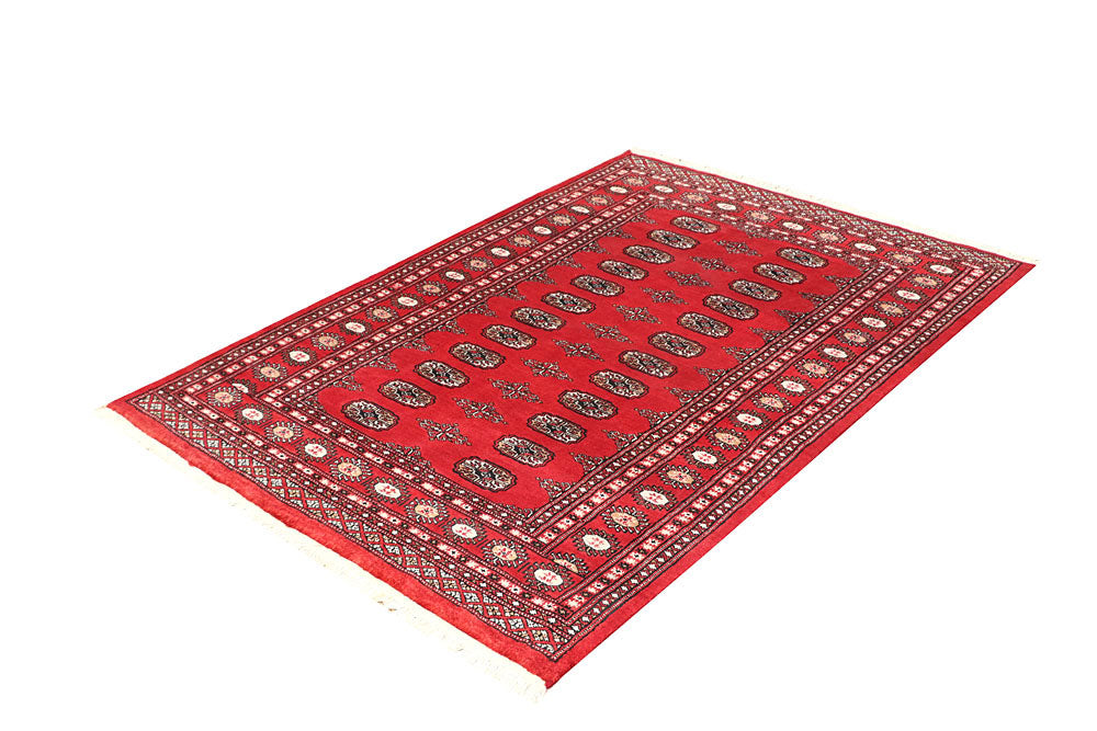 Red Bokhara 4' 2 x 5' 9 - No. 60901 - ALRUG Rug Store