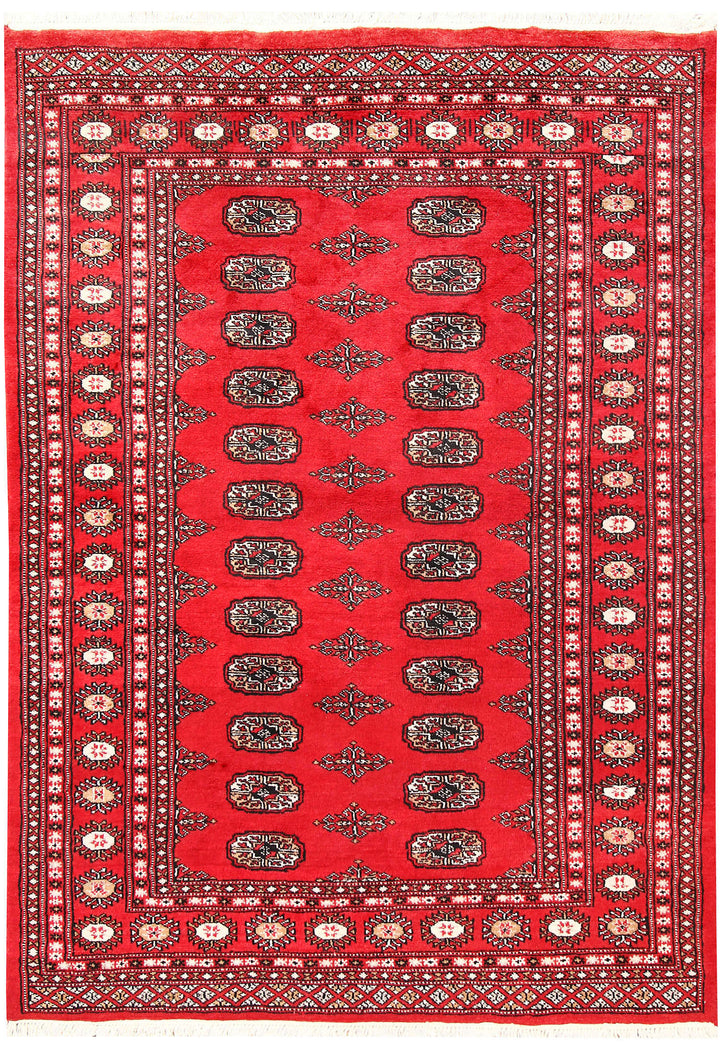 Red Bokhara 4' 2 x 5' 9 - No. 60901 - ALRUG Rug Store