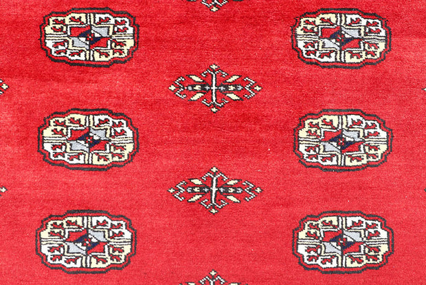 Red Bokhara 4'  2" x 6' " - No. QA34386