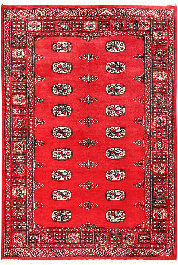 Red Bokhara 4'  2" x 6' " - No. QA34386