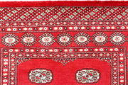 Red Bokhara 4'  2" x 6'  6" - No. QA61172