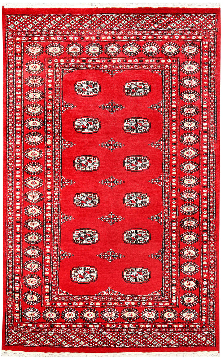 Red Bokhara 4'  2" x 6'  6" - No. QA61172
