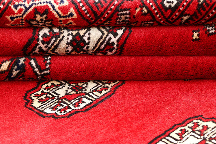 Red Bokhara 4'  2" x 6'  3" - No. QA77640