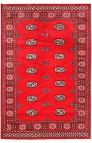 Red Bokhara 4'  2" x 6'  3" - No. QA77640