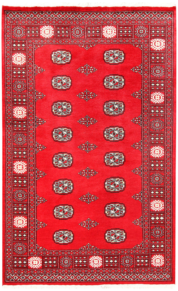 Red Bokhara 4'  1" x 6'  6" - No. QA35858