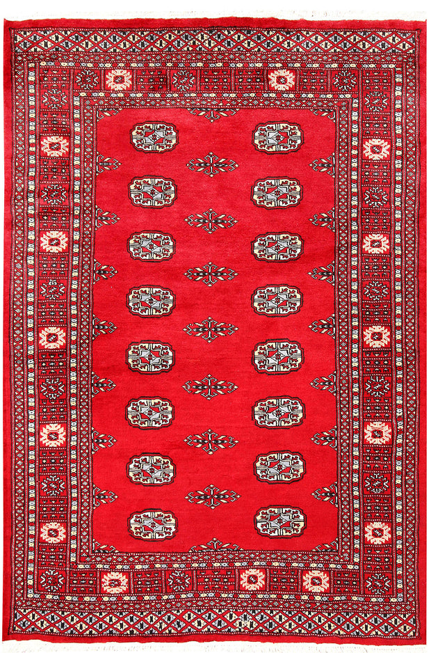 Red Bokhara 4'  2" x 6' " - No. QA62227