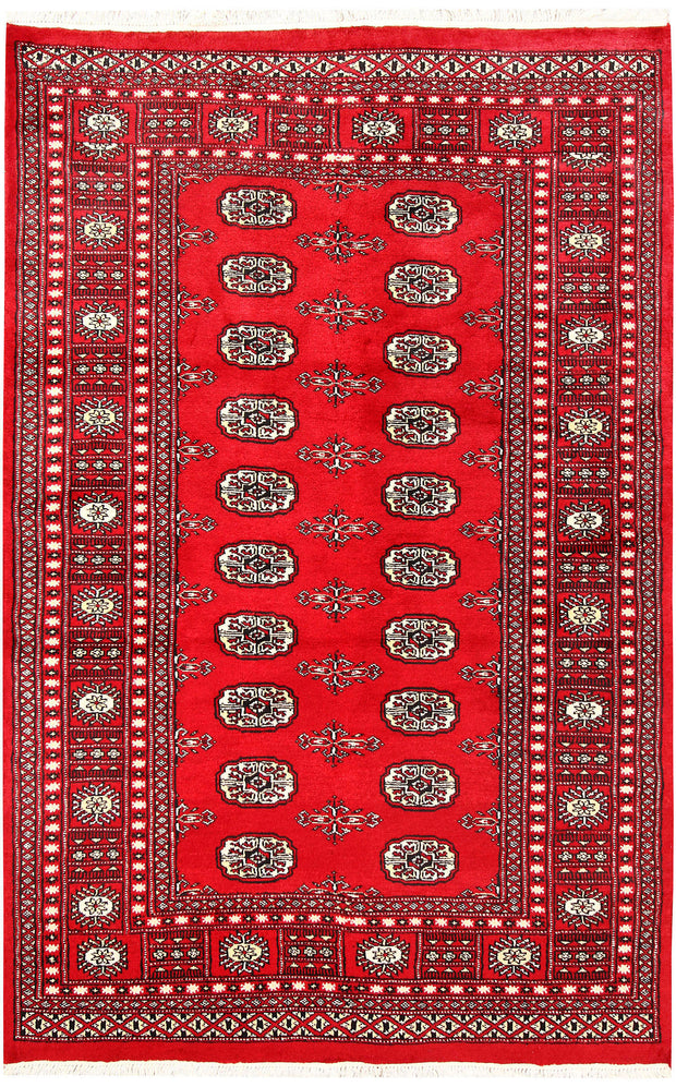 Red Bokhara 4'  2" x 6'  4" - No. QA98722