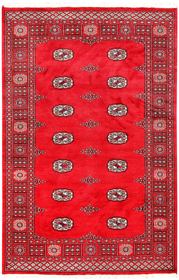 Red Bokhara 4'  2" x 6'  4" - No. QA82382