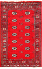 Red Bokhara 4'  2" x 6'  7" - No. QA15941