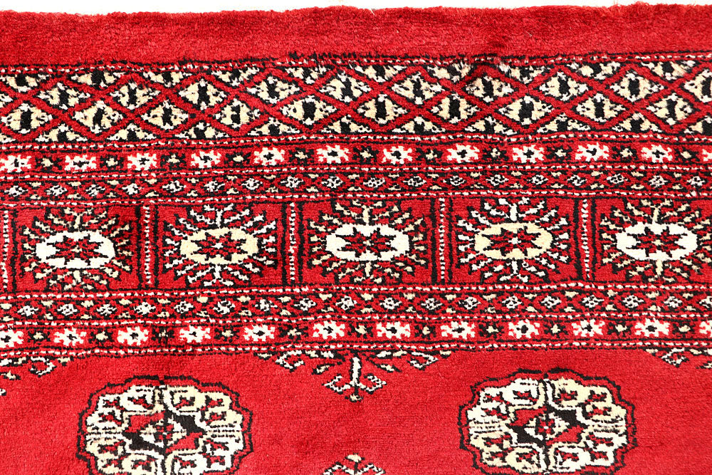 Red Bokhara 4' 2 x 6' 3 - No. 60934 - ALRUG Rug Store
