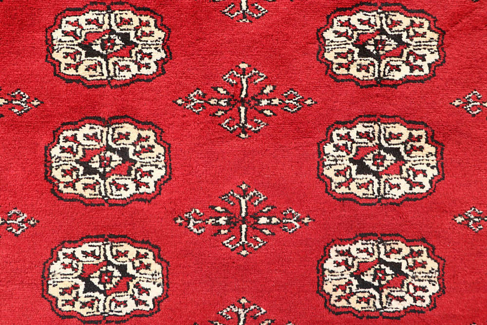 Red Bokhara 4' 2 x 6' 3 - No. 60934 - ALRUG Rug Store