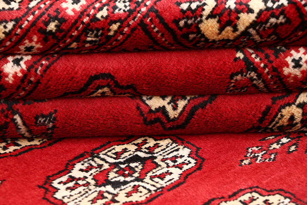 Red Bokhara 4' 2 x 6' 3 - No. 60934 - ALRUG Rug Store