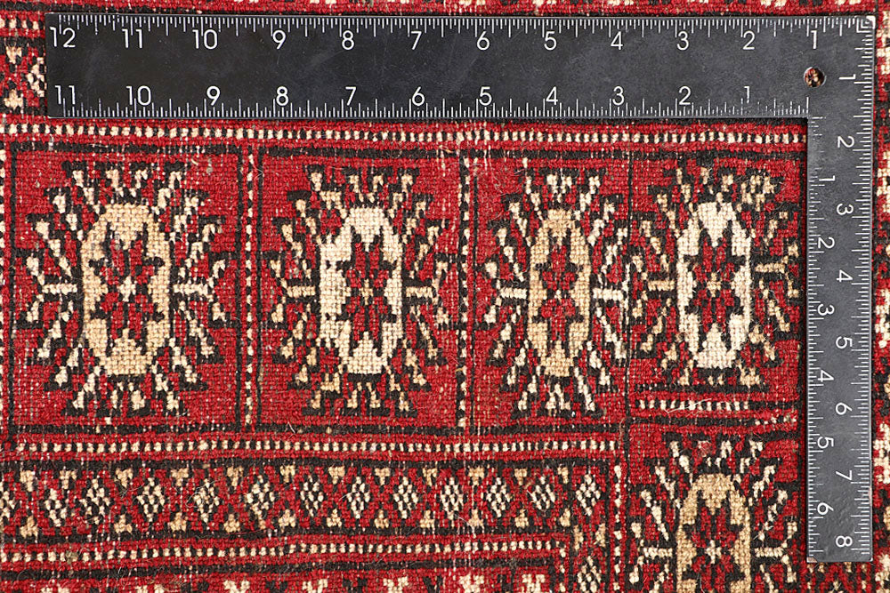 Red Bokhara 4' 2 x 6' 3 - No. 60934 - ALRUG Rug Store