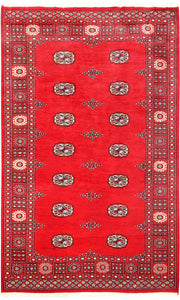 Red Bokhara 4'  1" x 6'  7" - No. QA44607