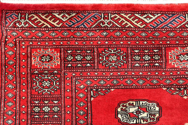 Red Bokhara 4' x 6' 2 - No. 60950 - ALRUG Rug Store