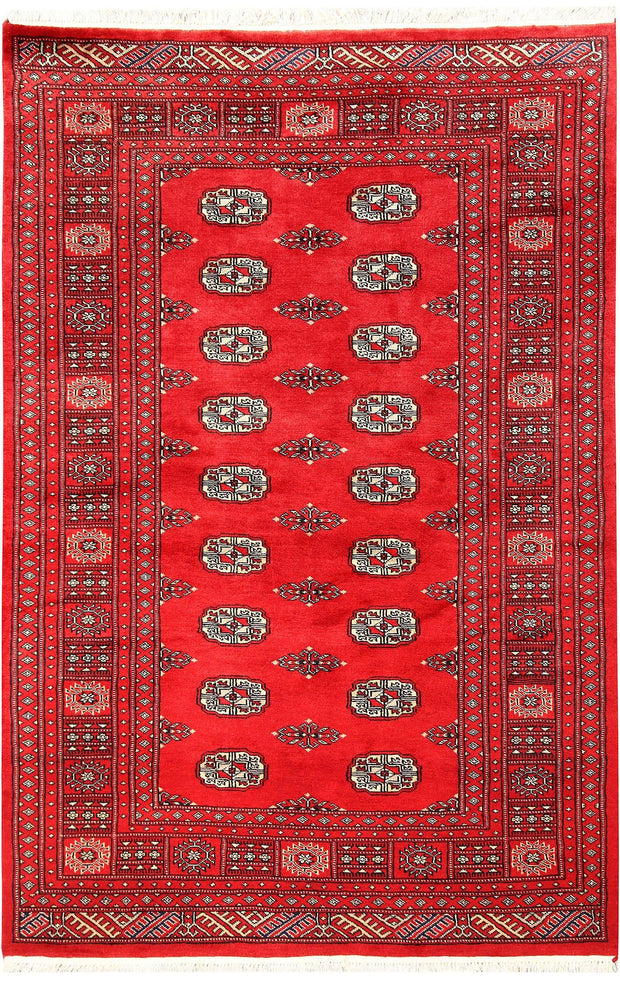 Red Bokhara 4' x 6' 2 - No. 60950 - ALRUG Rug Store