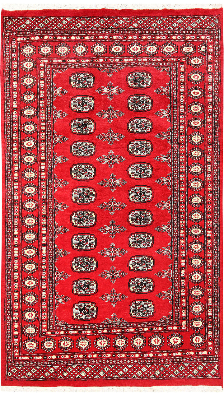 Red Bokhara 3'  11" x 6'  6" - No. QA13964