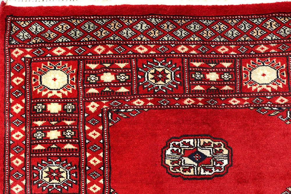 Red Bokhara 4' x 6' 3 - No. 60959 - ALRUG Rug Store