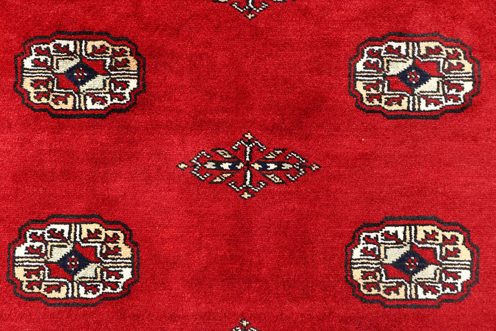 Red Bokhara 4' x 6' 3 - No. 60959 - ALRUG Rug Store