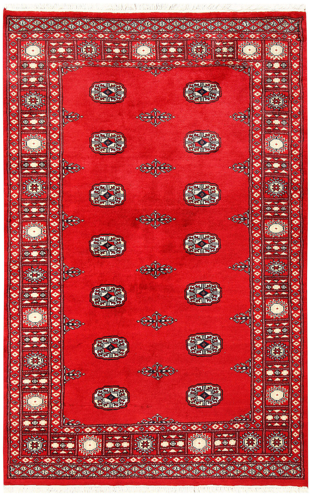 Red Bokhara 4' x 6' 3 - No. 60959 - ALRUG Rug Store