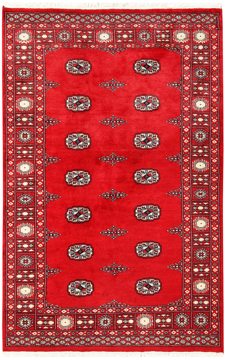 Red Bokhara 4' x 6' 3 - No. 60959 - ALRUG Rug Store