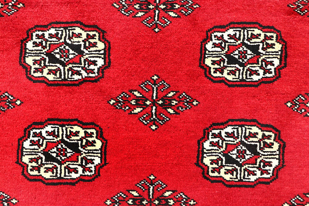 Red Bokhara 3' 11 x 6' 9 - No. 60966 - ALRUG Rug Store