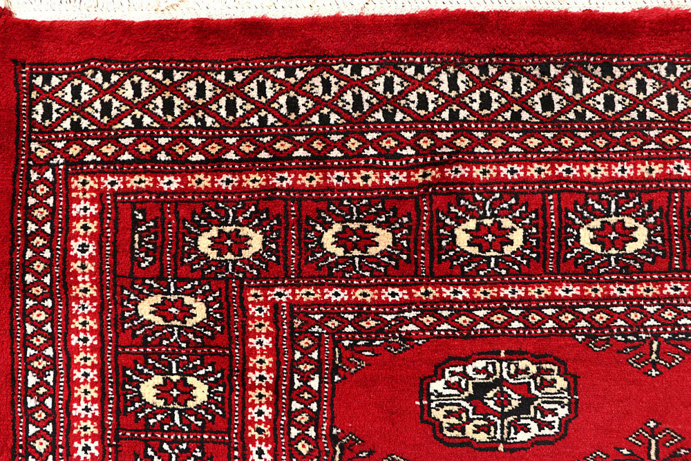 Firebrick Bokhara 4' 2 x 5' 10 - No. 60970 - ALRUG Rug Store