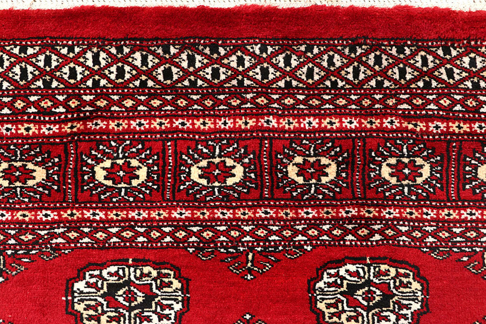 Firebrick Bokhara 4' 2 x 5' 10 - No. 60970 - ALRUG Rug Store