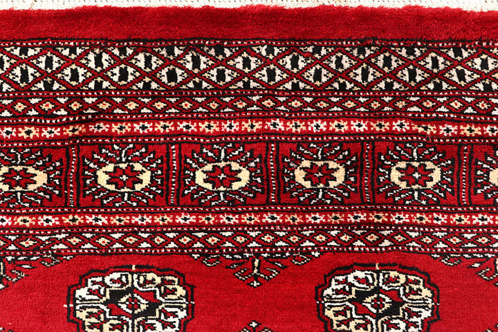 Firebrick Bokhara 4' 2 x 5' 10 - No. 60970 - ALRUG Rug Store