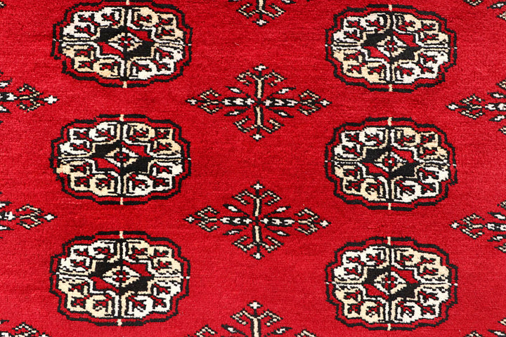 Firebrick Bokhara 4' 2 x 5' 10 - No. 60970 - ALRUG Rug Store