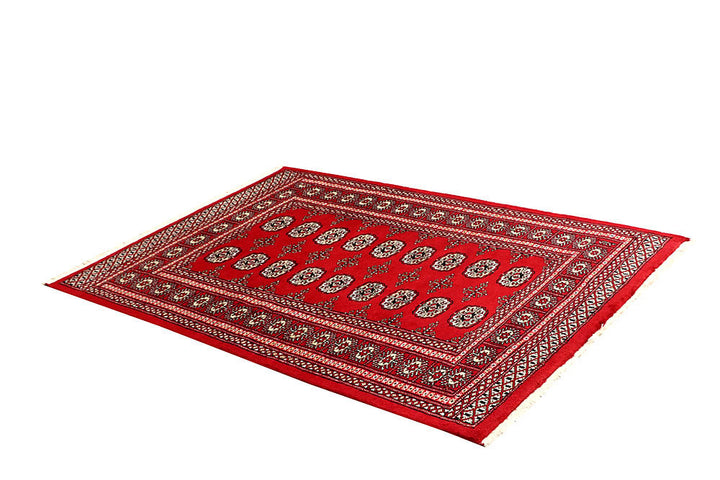Firebrick Bokhara 4' 2 x 5' 10 - No. 60970 - ALRUG Rug Store