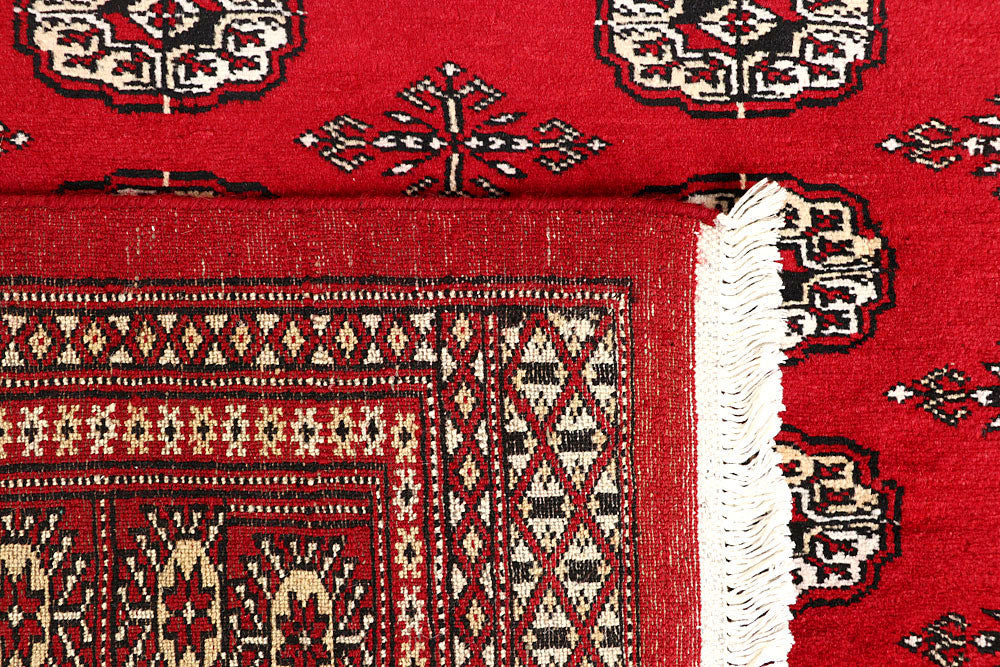 Firebrick Bokhara 4' 2 x 5' 10 - No. 60970 - ALRUG Rug Store