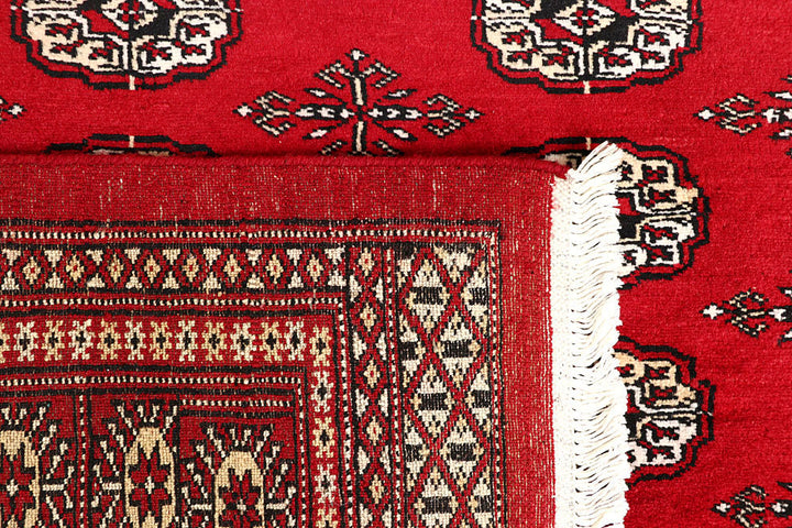 Firebrick Bokhara 4' 2 x 5' 10 - No. 60970 - ALRUG Rug Store