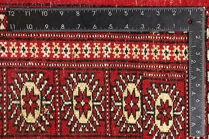 Firebrick Bokhara 4' 2 x 5' 10 - No. 60970 - ALRUG Rug Store
