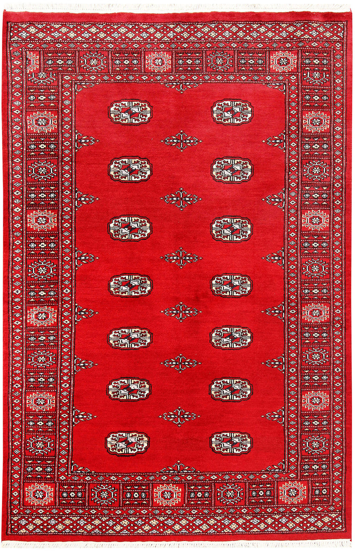 Red Bokhara 4'  1" x 6'  2" - No. QA10857