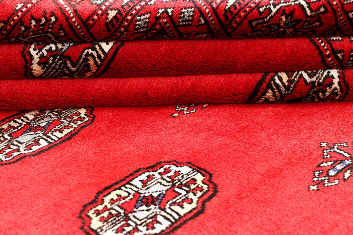 Red Bokhara 4' 1 x 5' 11 - No. 60975 - ALRUG Rug Store