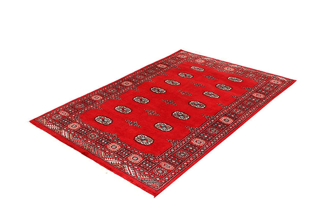 Red Bokhara 4' 1 x 5' 11 - No. 60975 - ALRUG Rug Store