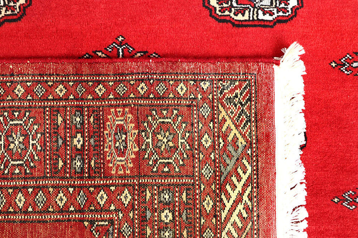 Red Bokhara 4' 1 x 5' 11 - No. 60975 - ALRUG Rug Store