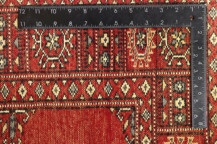 Red Bokhara 4' 1 x 5' 11 - No. 60975 - ALRUG Rug Store