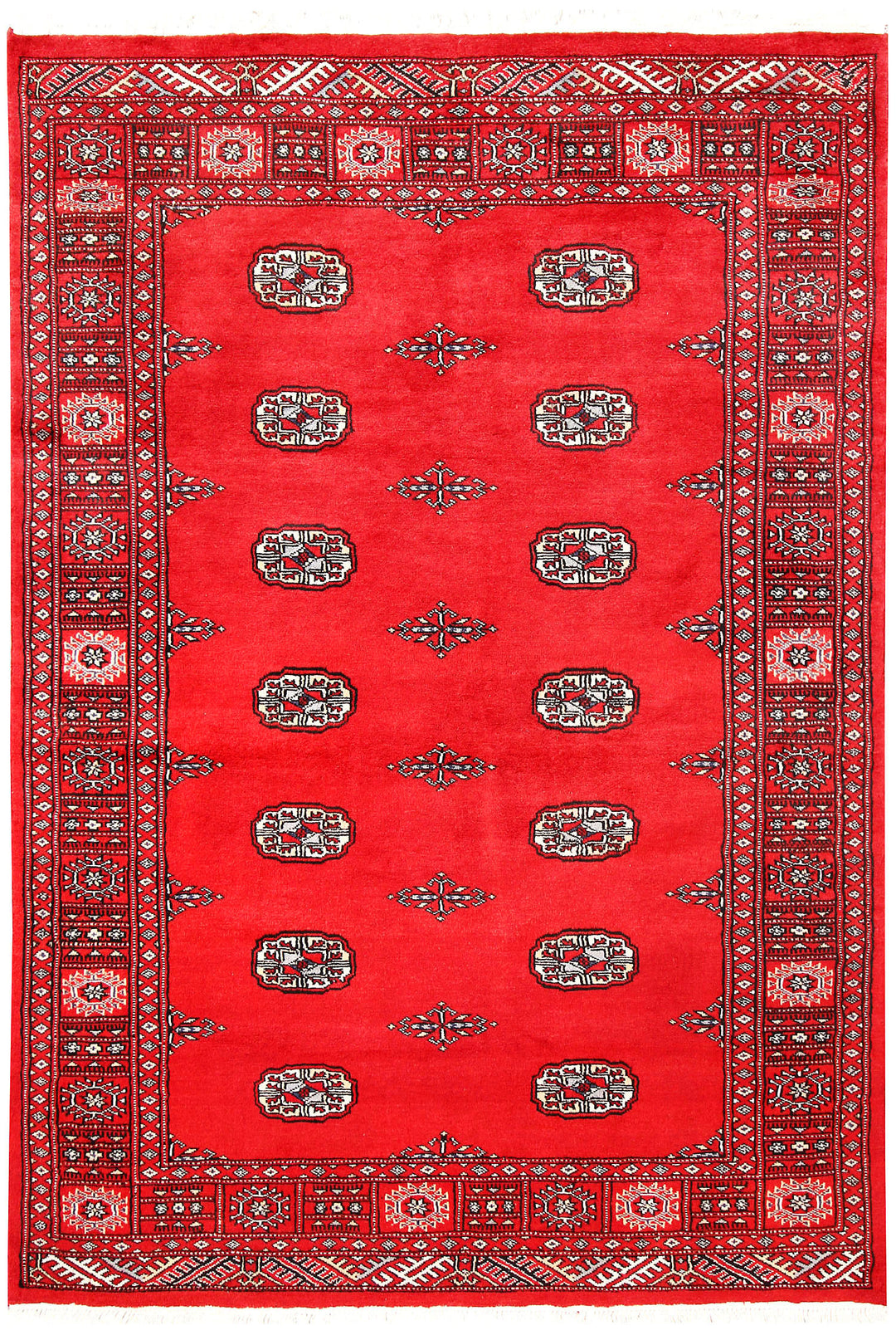 Red Bokhara 4' 1 x 5' 11 - No. 60975 - ALRUG Rug Store