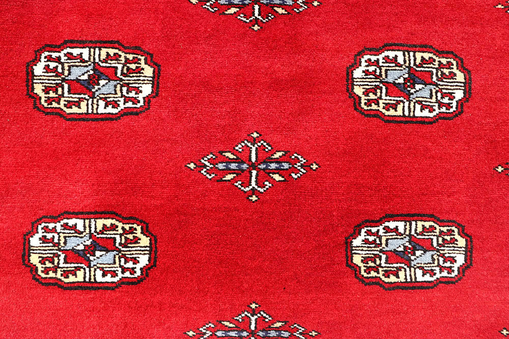 Red Bokhara 4' 2 x 6' 2 - No. 60977 - ALRUG Rug Store