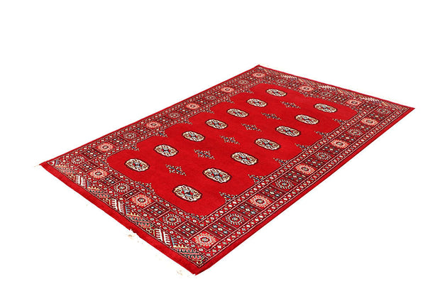 Red Bokhara 4' 2 x 6' 2 - No. 60977 - ALRUG Rug Store