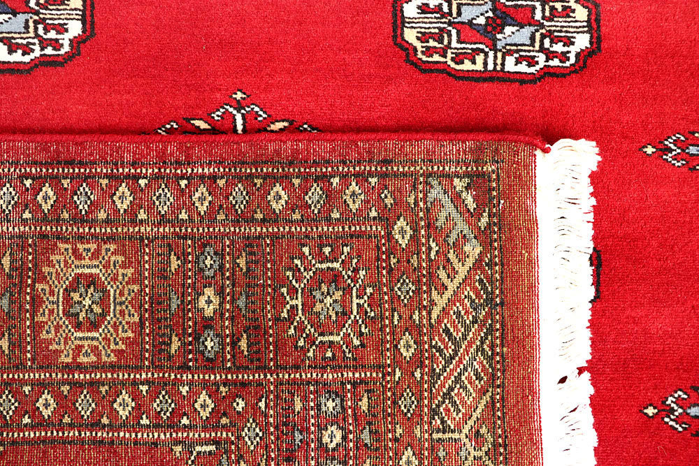 Red Bokhara 4' 2 x 6' 2 - No. 60977 - ALRUG Rug Store