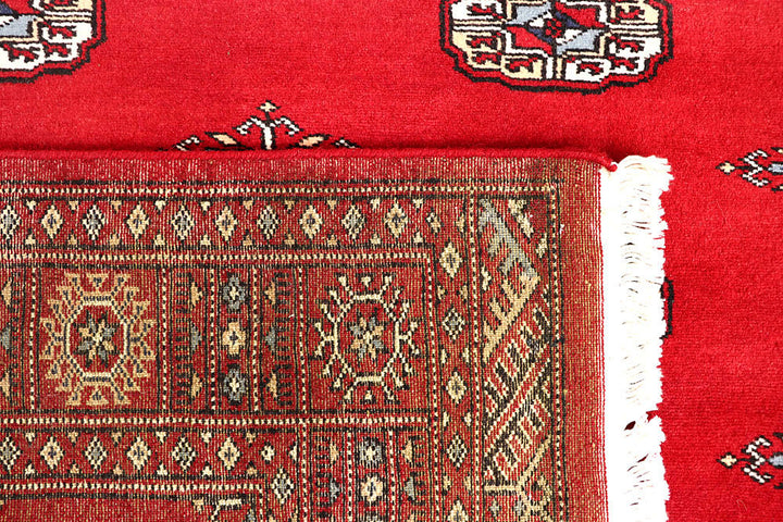 Red Bokhara 4' 2 x 6' 2 - No. 60977 - ALRUG Rug Store