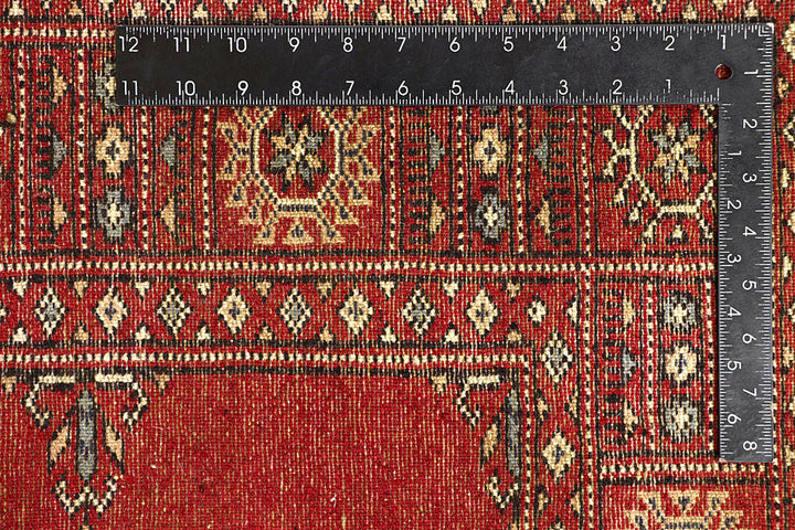 Red Bokhara 4' 2 x 6' 2 - No. 60977 - ALRUG Rug Store