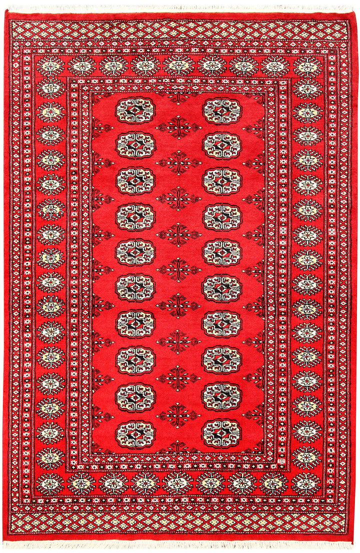 Red Bokhara 4'  1" x 6'  1" - No. QA57842