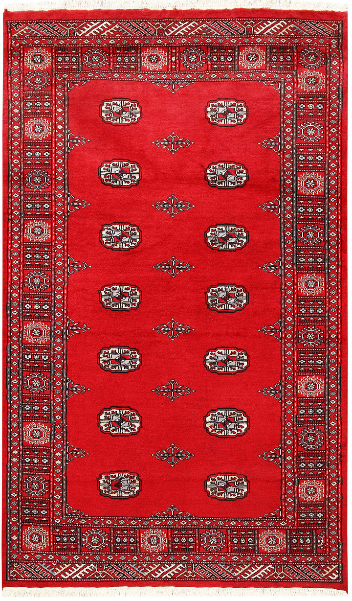 Red Bokhara 4'  1" x 6'  9" - No. QA34448