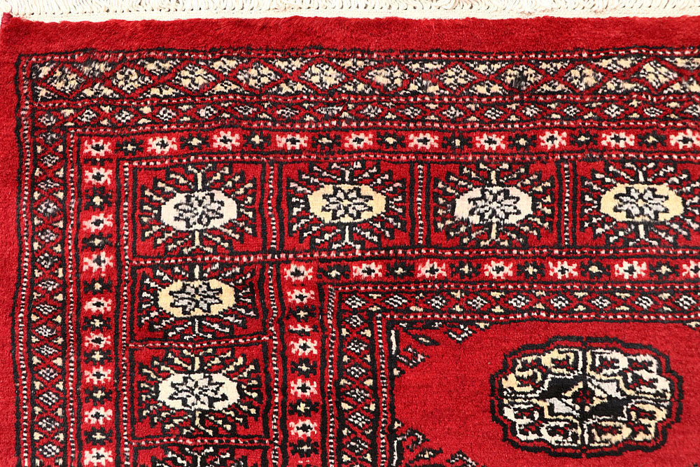 Red Bokhara 4' 1 x 5' 9 - No. 60984 - ALRUG Rug Store